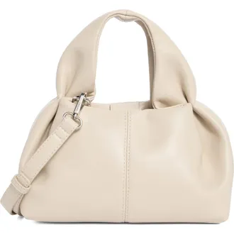 BCBGeneration Mini Pleated Top Handle Satchel in Almond at Nordstrom Rack