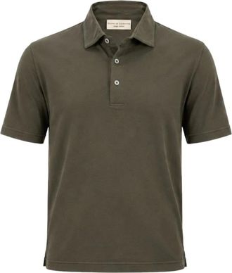 FILIPPO DE LAURENTIIS Tops, Heren, Groen, L, Katoen, Polo Shirts