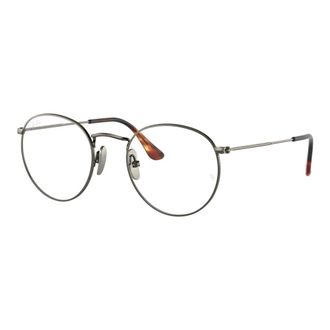 Ray-Ban Round Brillenmontuur in Ruthenium Kleur - unisex - Brillen - Grijs - 50 MM - Accessoires