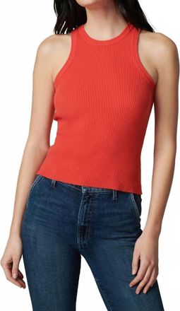 Joe's Daria Tank Top In Valiant Poppy