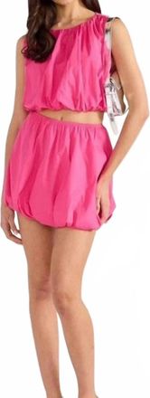 Minkpink Sleeveless Bubble Top In Pink