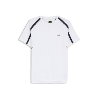 BOSS Active Slim-fit T-shirt in stretch fabric with contrast inserts