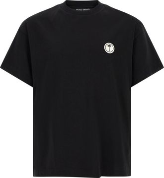 Palm Angels Black Logo Crew Neck T-Shirt