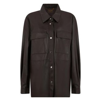 Moorer Nima Jas - Dames - Jassen - Bruin - Maat: 3XL Leer