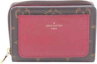 Louis Vuitton Pre-owned Wallets, female, Pink, Size: ONE SIZE Pre-owned Vintage Canvas Bi-fold Wallet