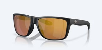 Costa Unisex Broadbill Ii Polarized Sunglasses In Matte Black Gold Mirror