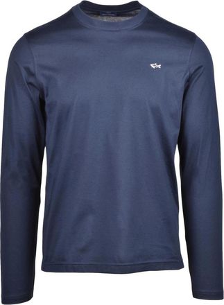 Paul & Shark Tops, Heren, Blauw, XL, Katoen, Paul & Shark t-shirt