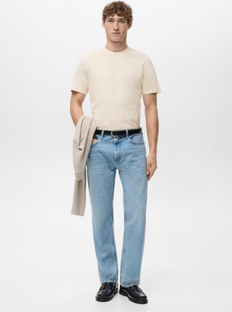 Mango Maglietta slim-fit 100% cotone vaniglia - Uomo - XXL - MANGO MAN