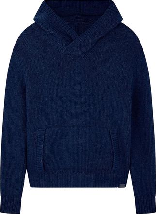 Paul & Shark Hoodie met opgestikte zak - Blauw