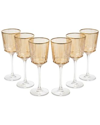 Barski Set Of 6 Wine Glasses