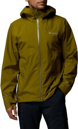 Columbia Trailborne Omni-Tech Waterproof Jacket in Mossy Green at Nordstrom, Size Xx-Large