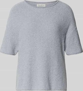 Marc O'Polo Boxy Fit Pullover aus Baumwoll-Mix-Frottee in Hellblau, Gr&ouml;&szlig;e XXL