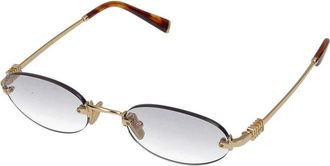 Miu Miu Dames, Accessoires, Geel, Maat: 51 MM Polyamide