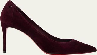 Christian Louboutin 85mm Sporty Kate Suede Red Sole Pumps