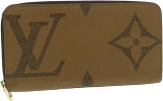 Louis Vuitton Pre-owned Monogram Giant Lange Portemonnee - Dames - Vintage Accessoires - Bruin - ONE Size - Vintage