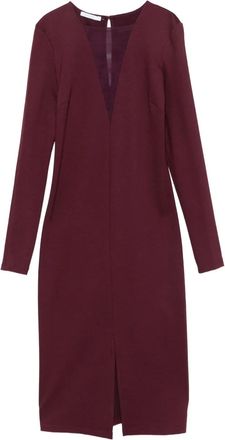 Patrizia Pepe Abito con scollo a V - Rosso