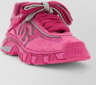 Dolce & Gabbana dg country road sneakers embroidered accents textured sole