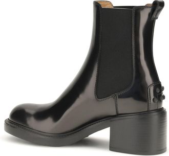 Tod's Womens Leather Boots Black Calf