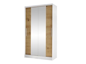 Mirjan24 Armario Closico Structor Ii, Blanco + Roble Artisan, 200x100x58cm, Puertas De Armario: Correderas, N&uacute;mero De Estantes: 4