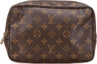 Louis Vuitton Pre-owned Clutches, female, Brown, Size: ONE SIZE Pre-owned Small Printed Accessory Pouch