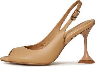 Cesare Gaspari Stiletto Hoge Hak Sandalen Mariana - Beige - Dames - Sandalen met hakken - Beige - 40 EU - Leer - Schoenen