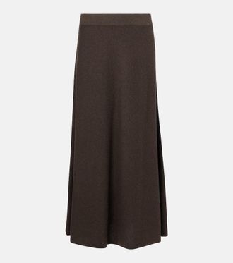 Lisa Yang Torie knitted cashmere maxi skirt