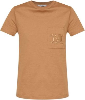 Max Mara Cotton T-Shirt With Logo