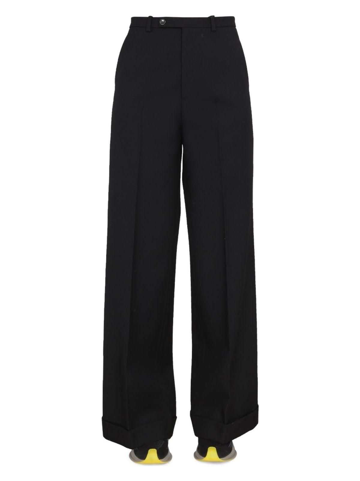パンツ Gucci Wide-Leg Wool Pants Exquisite Rockstar GUCCI Pleated wool-jacquard wide-leg pants | NET-A-PORTER