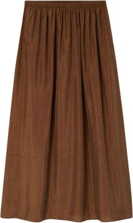 American Vintage Renbay A-Line Rok - Dames - Midirokken - Bruin - M - Rokken
