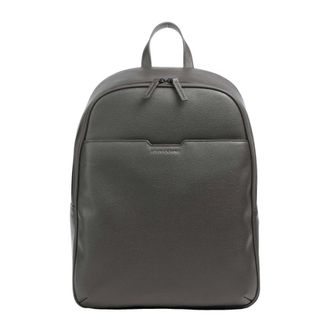 A|X Armani Exchange Rugzak van generfd kunstleer - Heren - Tassen - Bruin - Maat: ONE Size Leer