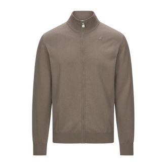 K-Way K-Way, Cardigans, male, Gray, Size: 2XL Finny Cotton PS Pullover