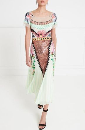 Temperley London Talia Dress in Seashell at Nordstrom, Size 14