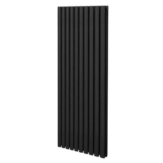 MonsterShop Oval Column Radiator - 1600mm x 600mm - Black