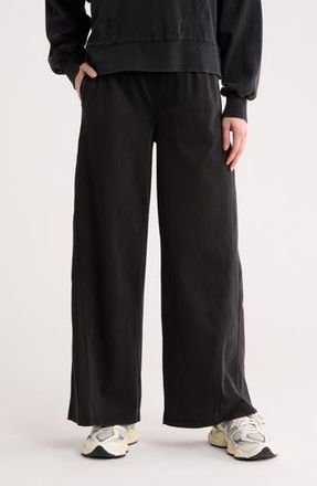 Yogalicious Lennon Wide Leg Pants in Washed Black at Nordstrom Rack, Size X-Small