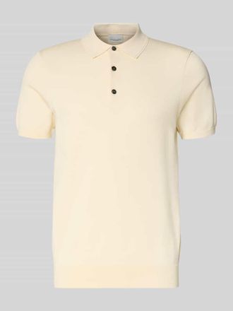 Profuomo Slim Fit Poloshirt aus Lyocell-Mix mit Seiden-Anteil in Offwhite, Größe XXL