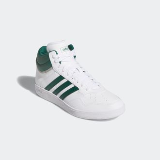 adidas Sneaker ADIDAS SPORTSWEAR HOOPS 4.0 MID, Damen, Gr. 38, gr&uuml;n (cloud wei&szlig;, collegiate gr&uuml;n, grau two), Synthetik, Schuhe Sneaker