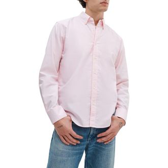 Rag & Bone Classic Fit Oxford Button-Down Shirt in Pink at Nordstrom, Size Xx-Large