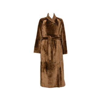 Yves Salomon Belted Reversible Shearling Coat