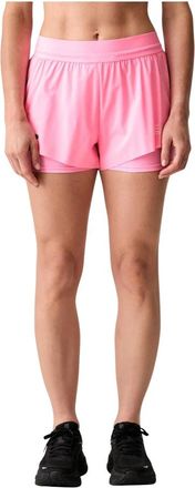 Emporio Armani Short Shorts - Dames - Bermuda - Roze - L - Polyester - Korte Broeken