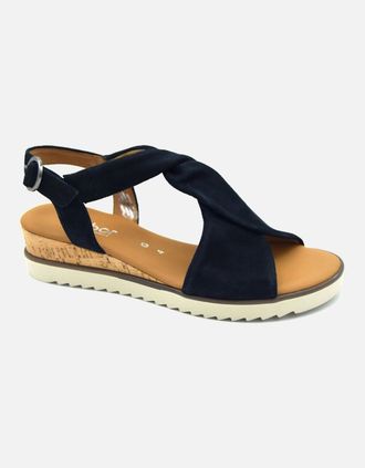 Gabor Womens RICH 62.751 LADIES SANDAL - Black - Size: 5.5/EEE