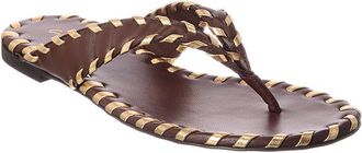 Gianvito Rossi I Zaira Leather Thong Sandal