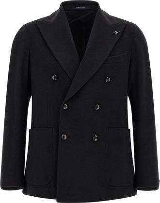 Tagliatore Black Double Breasted Blazer