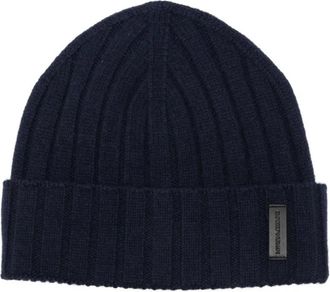 Emporio Armani Cappello Beanie - Heren - Hoeden - Blauw - M - Accessoires