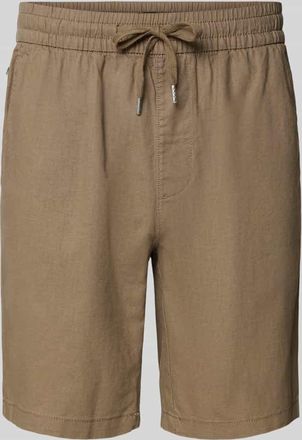 Matinique Shorts aus Leinen-Baumwoll-Mix Modell barton in Mittelbraun, Gr&ouml;&szlig;e XXL