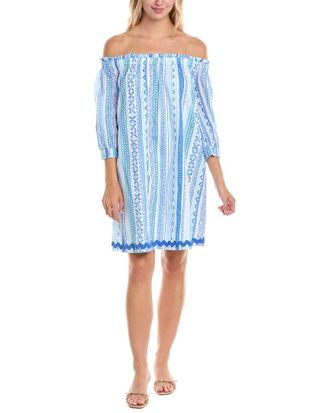 Tori Richard Borderline Rosette Mini Dress