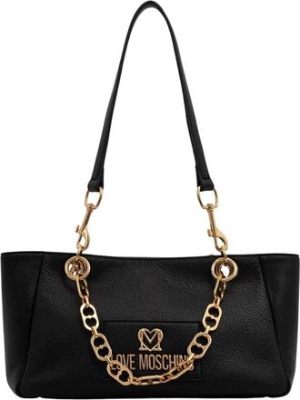 Love Moschino Kleine Schoudertas - Dames - Schoudertassen - Zwart - ONE Size - Leer - Tassen