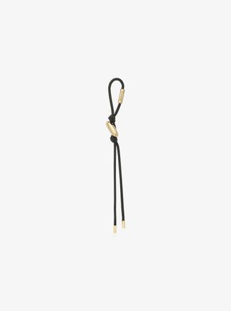 Michael Kors Initial Gold-Tone and Speckled Cord Bag Charm