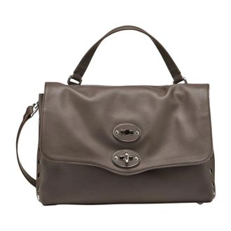 Zanellato Tassen, Dames, Bruin, ONE Size, Leer, Postina Saeta Small