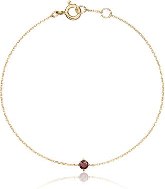 Lily & Roo Gold Small Birthstone Pendant Bracelet