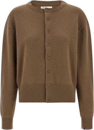 Extreme Cashmere N&deg;436 Luce Cardigan - Dames - Cashmere truien - Bruin - ONE Size - Wol - Truien & Vesten